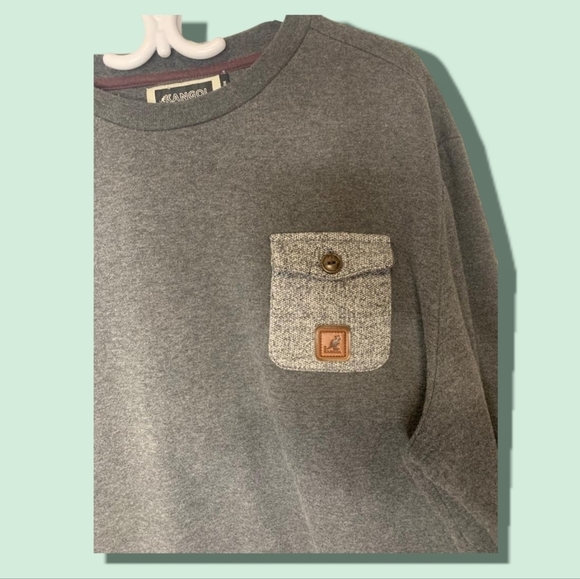 Kangol  Gray Elbow Patch Sweater Size: XL - Picture 3 of 5